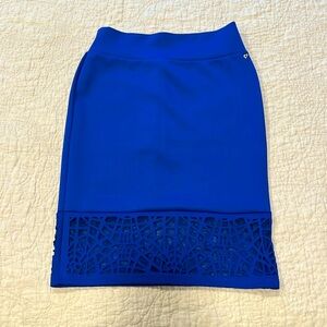 Thalia Sodi royal blue scuba pencil skirt in medium